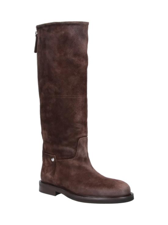 26FW 포에베 부츠 EV01ZIPMEL VELUR TDM Brown - POEVE