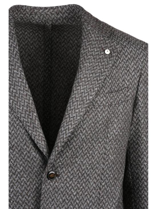 25FW 엘비엠 수트 자켓 L.B.M. 사의 헤링본 패턴 울-실크-캐시미어 재킷, 1911년 제작 - L.B.M.