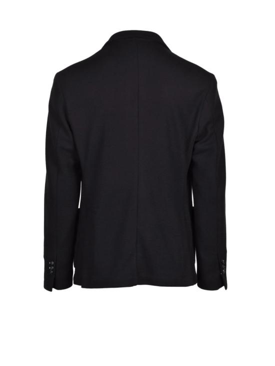 25FW Out/Fit 수트 자켓 블랙 니트 폴리에스터 혼방 블레이저 - OTHER BRANDS
