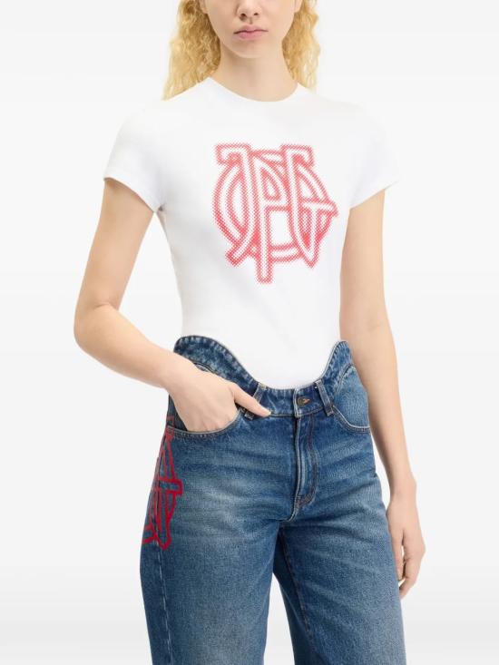 26FW 장 폴 고티에 반팔 티셔츠 26 04 W TO546 J075 0130 WHITE RED - JEAN PAUL GAULTIER
