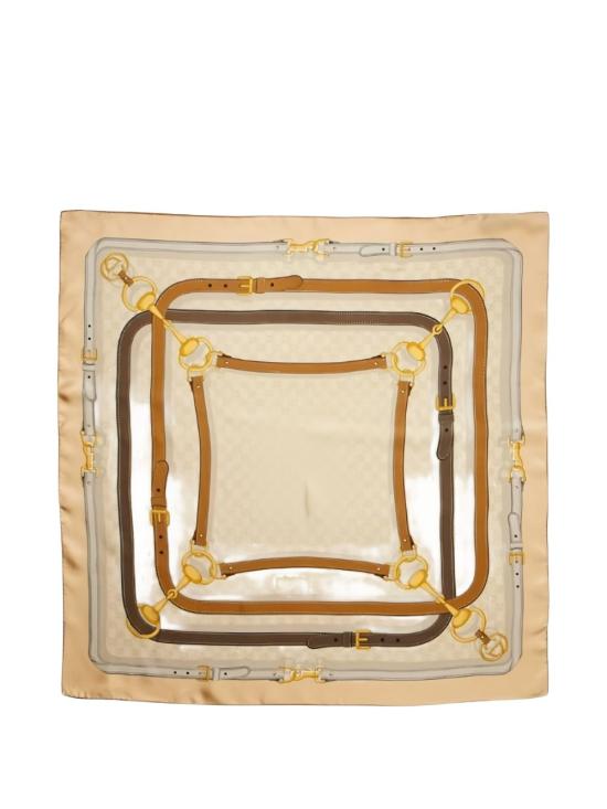 26FW 구찌 GG 자카드 울 실크 스카프 머플러 A007EA 3G0019700 BEIGE - GUCCI