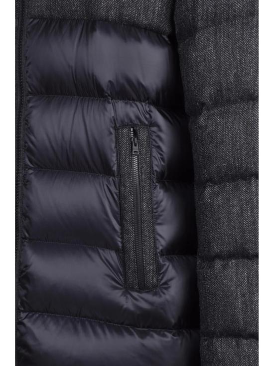 25FW 에르노 숏패딩 블랙 퀼팅 폴리아미드 다운 재킷 - HERNO