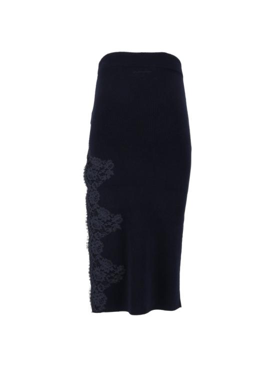 26FW 에르마노 설비노 롱 스커트 D49EO002EP2 Blue - ERMANNO SCERVINO