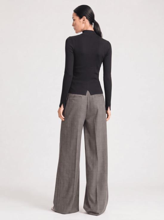  세인트 아트 스웨터 자비에르 골지 모크넥  블랙 - SAINT ART
