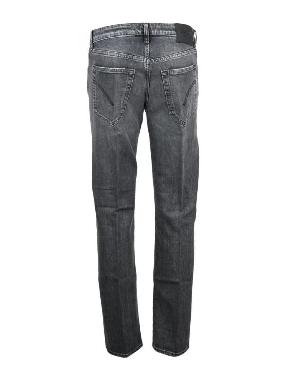 25FW 돈답 데님 팬츠 블랙 디스트레스드 슬림핏 코튼 블렌드 진 - DONDUP