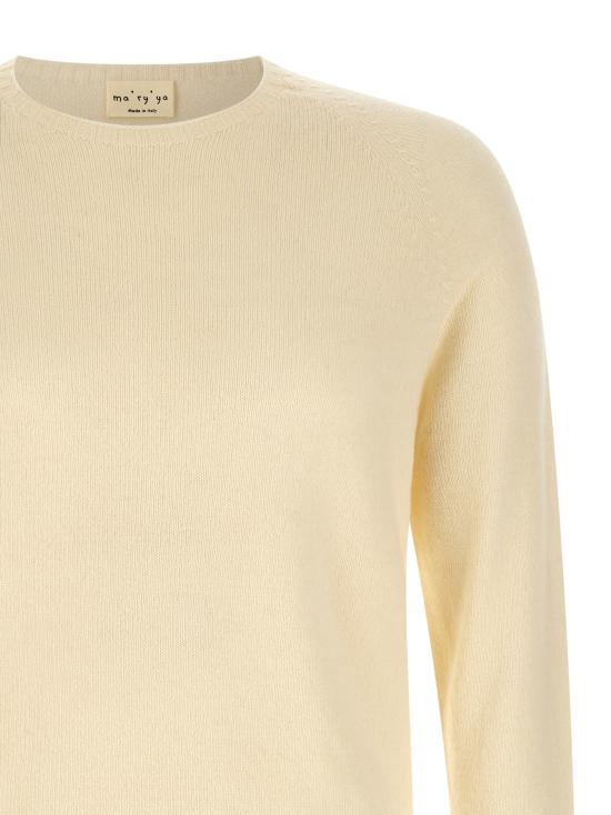 26FW 마리아 스웨터 YTK010B1 White - MA RY YA