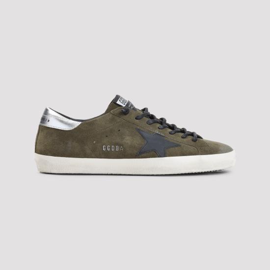 26FW 골든구스 슈퍼스타 스니커즈 GMF00101 F008697 36102 DARK GREEN BLACK SILVER DOM - GOLDEN GOOSE