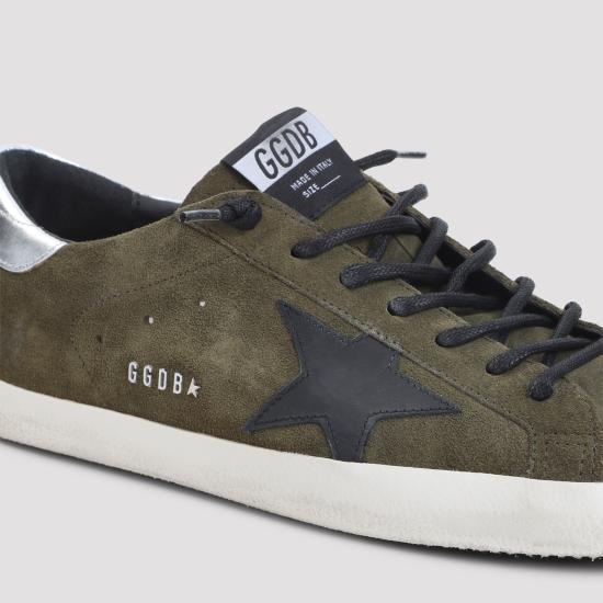 26FW 골든구스 슈퍼스타 스니커즈 GMF00101 F008697 36102 DARK GREEN BLACK SILVER DOM - GOLDEN GOOSE