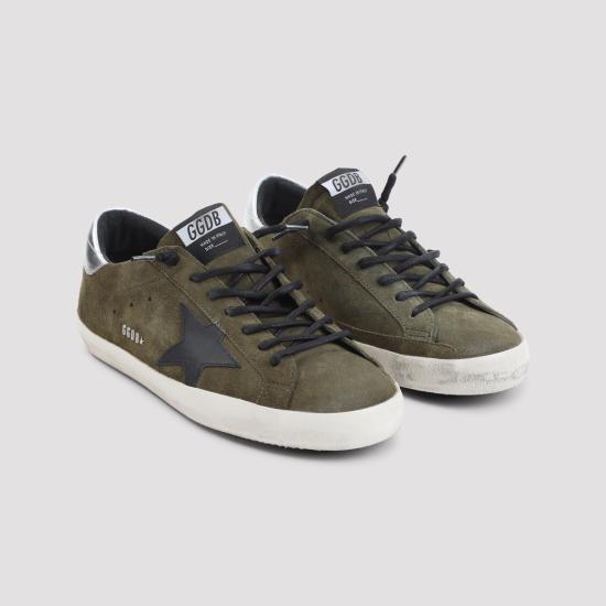 26FW 골든구스 슈퍼스타 스니커즈 GMF00101 F008697 36102 DARK GREEN BLACK SILVER DOM - GOLDEN GOOSE