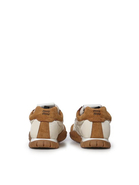 26FW 미우미우 타이어 테크니컬 스웨이드 스니커즈 5E417E LYW F05KS AVORIO CARAMEL DOM - MIU MIU
