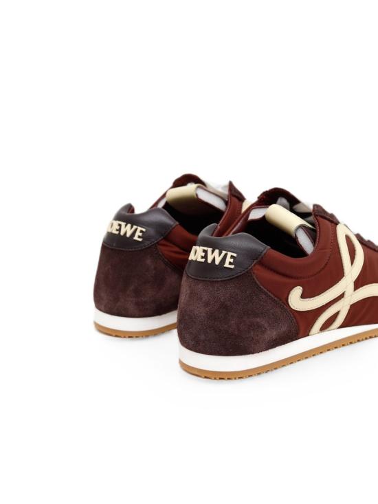 26FW 로에베 플로우 러너 스니커즈 L815282XB0 0138 COPPER RED VANILLA AUBERGINE DOM - LOEWE