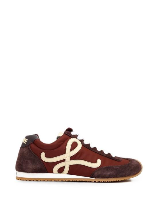 26FW 로에베 플로우 러너 스니커즈 L815282XB0 0138 COPPER RED VANILLA AUBERGINE DOM