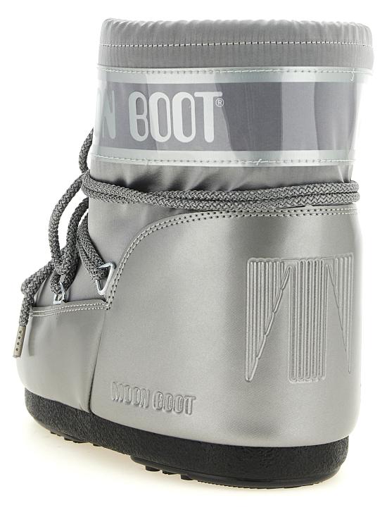 26FW 문부츠 아이콘 나일론 로우 부츠 80D1409350H001 Silver - MOON BOOT