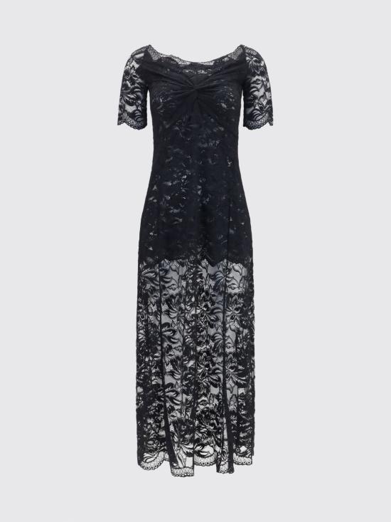 26FW 파코라반 롱 원피스 26AJRO106PA0170 P001 Black - PACO RABANNE