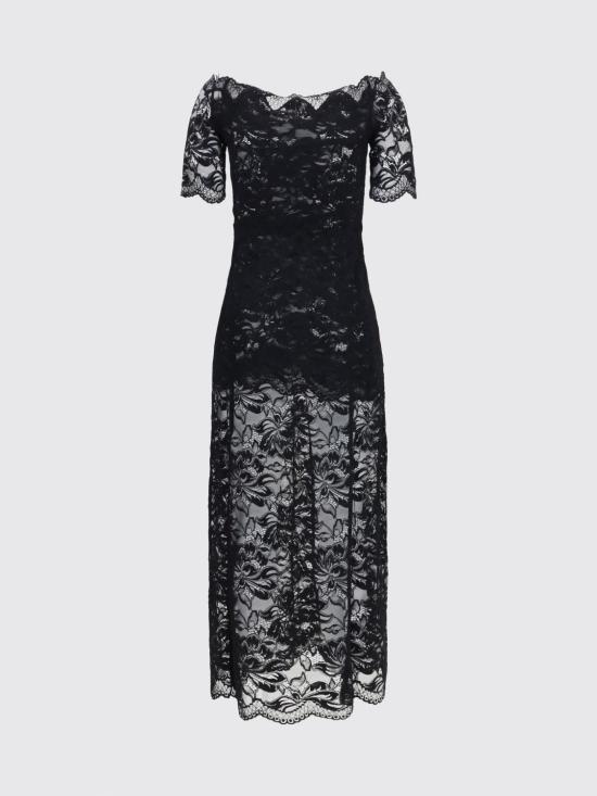 26FW 파코라반 롱 원피스 26AJRO106PA0170 P001 Black - PACO RABANNE