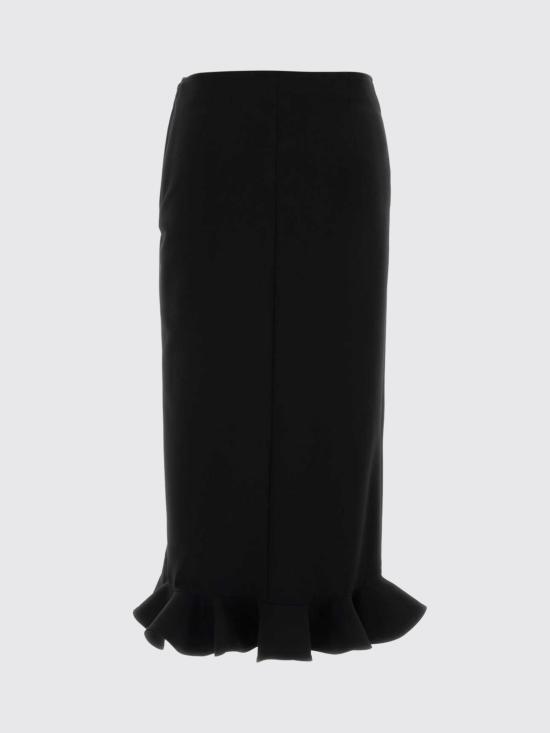 26FW 모스키노 미디 스커트 01075524 555 Black - MOSCHINO