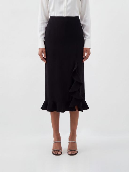 26FW 모스키노 미디 스커트 01075524 555 Black