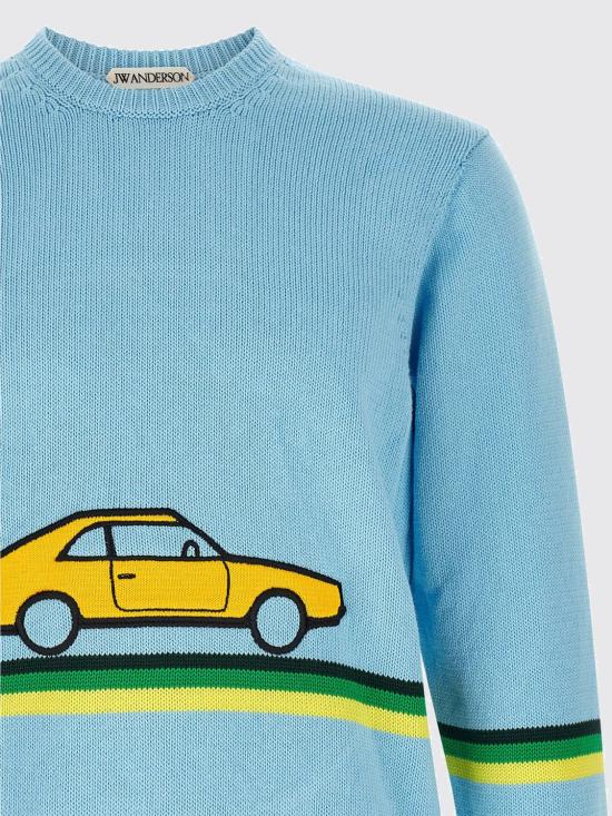 26FW JW앤더슨 스웨터 KW1531YN0515 830 Blue - JW ANDERSON