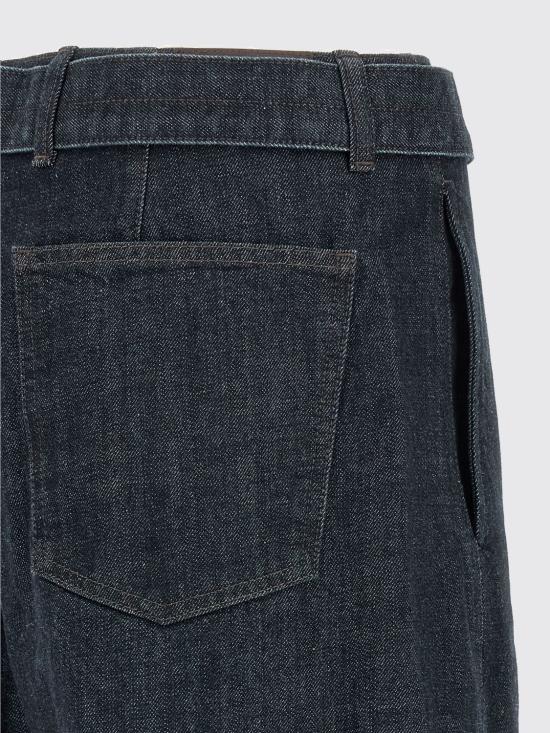 26FW 르메르 트위스트 벨티드 팬츠 PA326LD1056 BL760 Blue - LEMAIRE