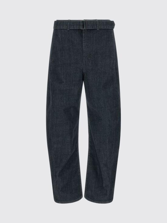 26FW 르메르 트위스트 벨티드 팬츠 PA326LD1056 BL760 Blue - LEMAIRE