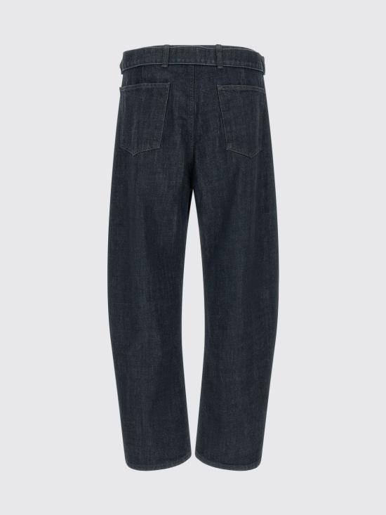 26FW 르메르 트위스트 벨티드 팬츠 PA326LD1056 BL760 Blue - LEMAIRE
