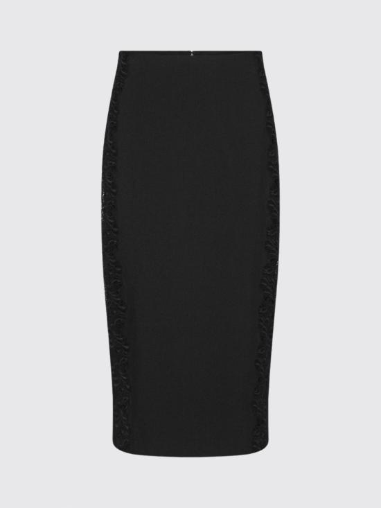 26FW 로테이트 미디 스커트 116647 100 Black - ROTATE