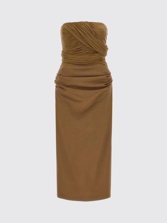 26FW 마그다뷰트림 롱 원피스 163726 Brown - MAGDA BUTRYM