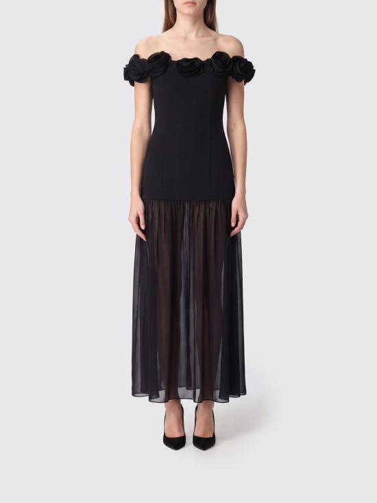 26FW 로테이트 롱 원피스 116624 100 Black