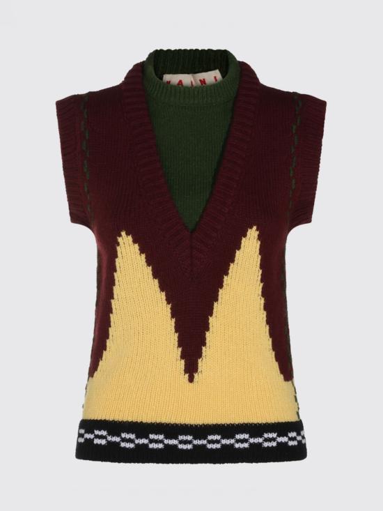 26FW 마르니 스웨터 GCMD0673Q0UFH100 INR92 Wine - MARNI