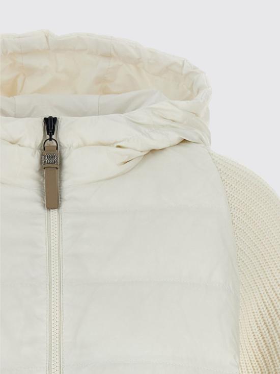 26FW 브루넬로 쿠치넬리 나일론 후드 다운 재킷 MD5987779P C1202 White - BRUNELLO CUCINELLI