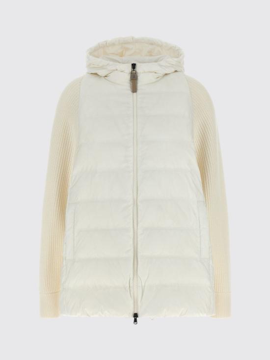 26FW 브루넬로 쿠치넬리 나일론 후드 다운 재킷 MD5987779P C1202 White - BRUNELLO CUCINELLI