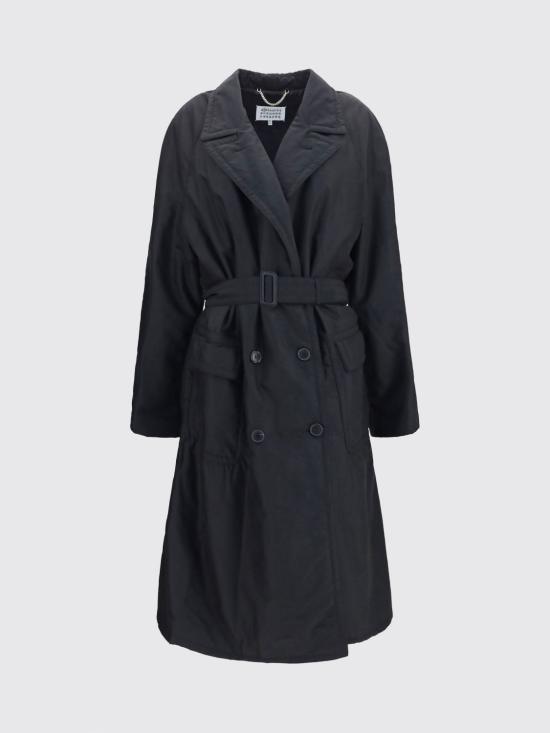 26FW 마르지엘라 트렌치 코트 S51AA0368M35939 900 Black - MAISON MARGIELA