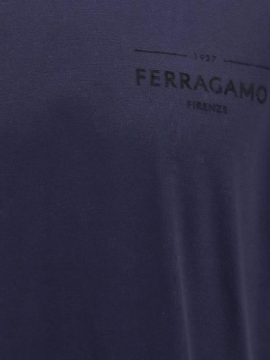 26FW 살바토레 페라가모 반팔 티셔츠 796592 001 Navy - SALVATORE FERRAGAMO