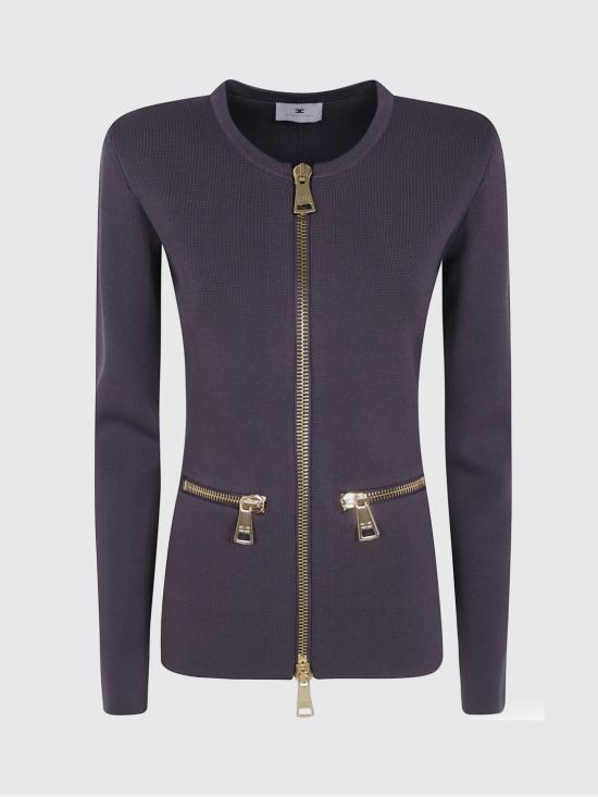 26FW 엘리자베타프랜치 가디건 MK68B66E2 EV9 Brown - ELISABETTA FRANCHI
