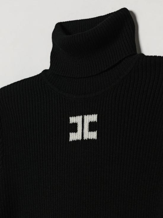 26FW [키즈] 엘리자베타프랜치 터틀넥 니트 EFMA210CFL012 N101 Black - ELISABETTA FRANCHI