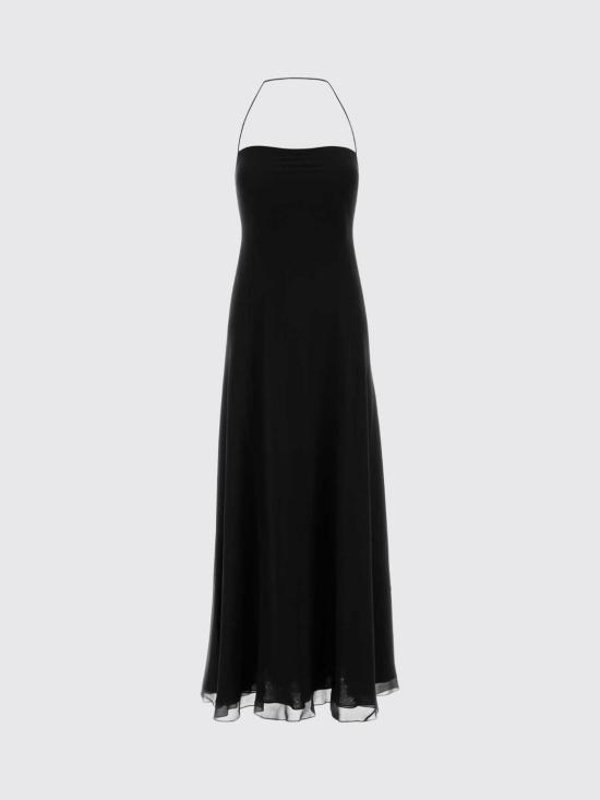 26FW 더로우 하비에르 실크 조젯 드레스 R000153W3785 BLK Black - THE ROW
