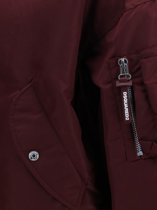 26FW 디스퀘어드2 봄버 자켓 S74AM1744D35546 392 Burgundy - DSQUARED2