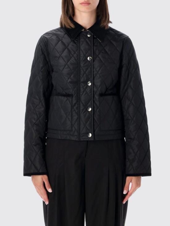 26FW 버버리 올드햄 크롭 퀼팅 자켓 8107465 Black