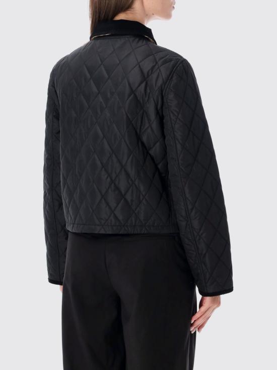 26FW 버버리 올드햄 크롭 퀼팅 자켓 8107465 Black - BURBERRY