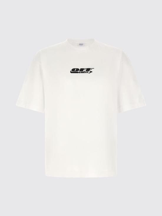 26FW 오프화이트 반팔 티셔츠 OMAA120F26JER00C1 100 White - OFF WHITE