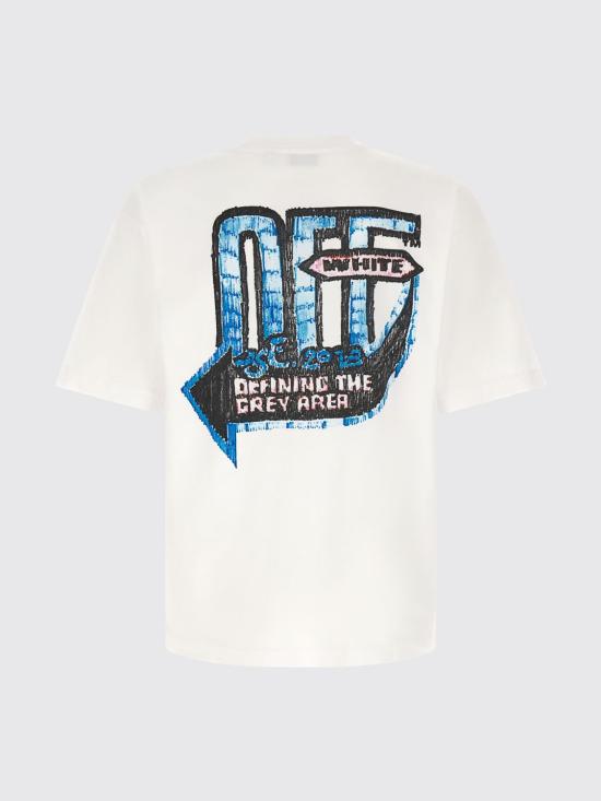 26FW 오프화이트 반팔 티셔츠 OMAA120F26JER00C1 100 White - OFF WHITE