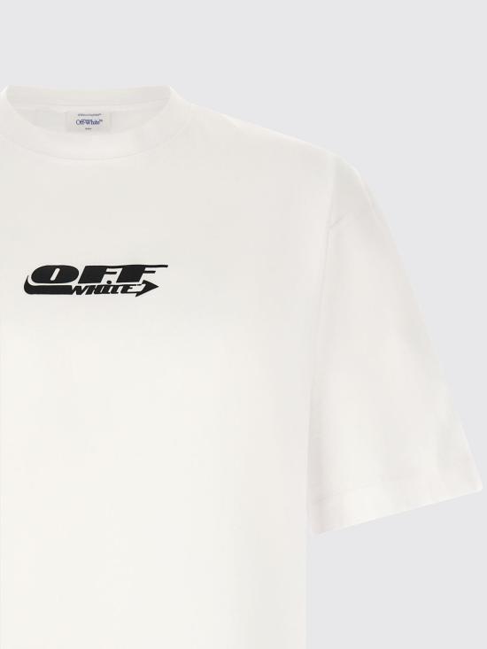 26FW 오프화이트 반팔 티셔츠 OMAA120F26JER00C1 100 White - OFF WHITE