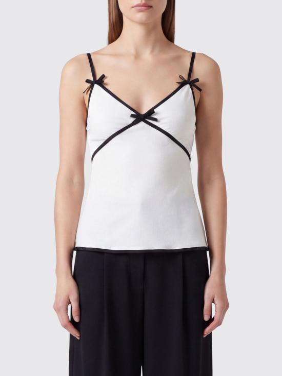 26FW 모스키노 탑 08025533 0001 White