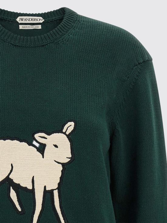 26FW JW앤더슨 스웨터 KW1622YN0515 088 Green - JW ANDERSON