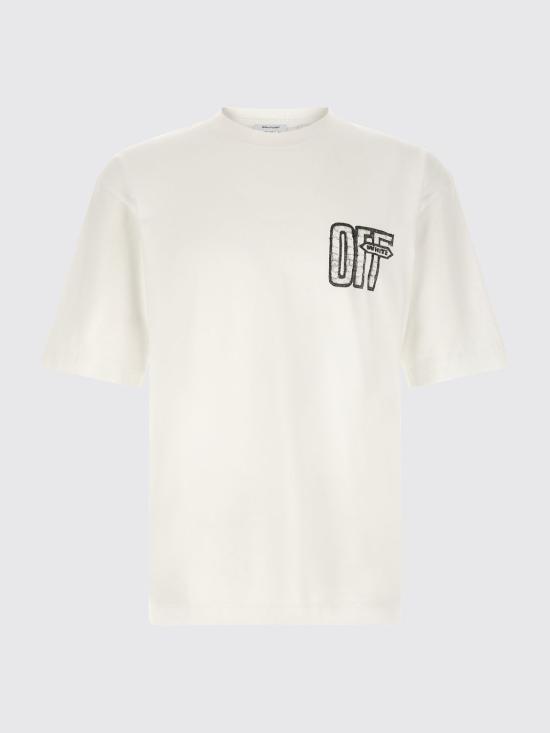 26FW 오프화이트 반팔 티셔츠 OMAA120F26JER00Y1 100 White - OFF WHITE