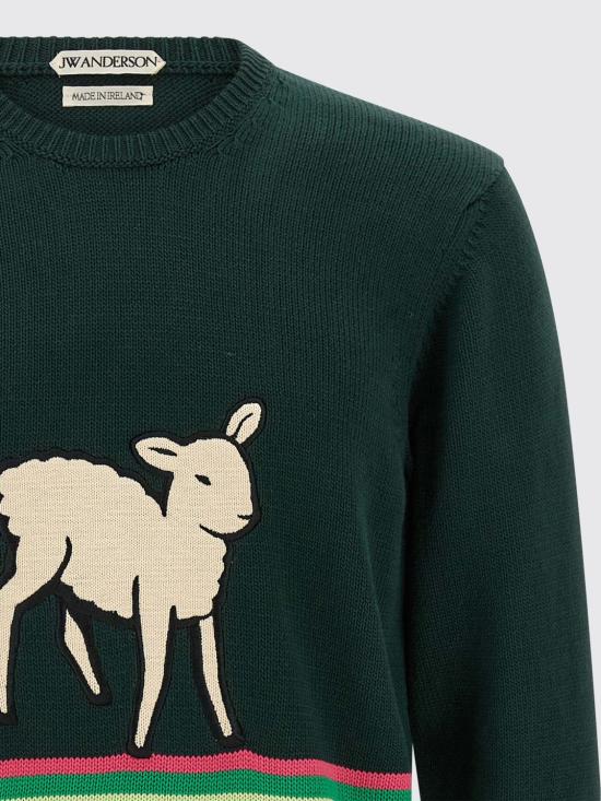 26FW JW앤더슨 스웨터 KW1578YN0515 088 Green - JW ANDERSON