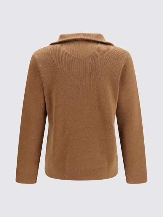 26FW 발렌티노 가라바니 집업 니트 KC39QBQL 1SQ Cocoa - VALENTINO GARAVANI
