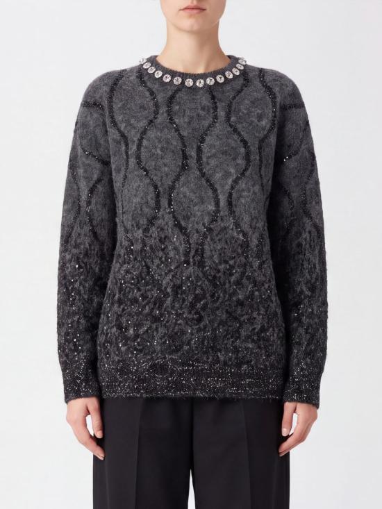 26FW 핑코 스웨터 107855A3OZ IZK Grey