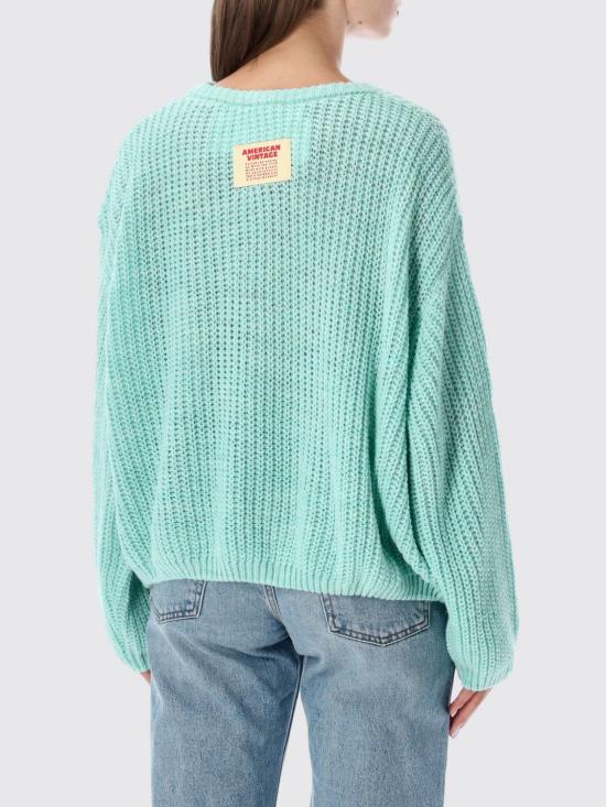 26FW 아메리칸 빈티지 스웨터 CYR18A LAGOON Turquoise - AMERICAN VINTAGE