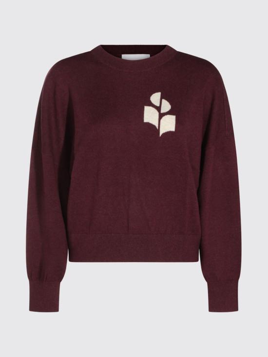 26FW 이자벨마랑에뚜왈 마리산스 코튼 스웨터 PU0053FAA1X05E 80BY Burgundy - ISABEL MARANT ETOILE